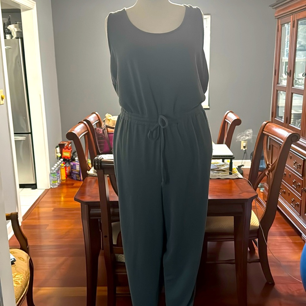 Maurice’s Gray Criss Cross Back Jumpsuit